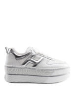 Sneaker H449 bianca e argento