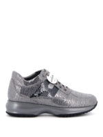 Sneakers in camoscio laminato