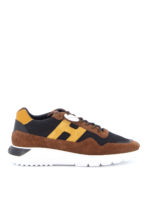 Sneaker Interactive in camoscio e tessuto