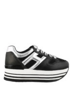 Sneaker Maxi H222 in pelle e tessuto