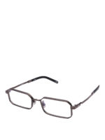 Occhiali da vista rettangolari in titanio