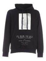 Felpa Mask nera con stampa