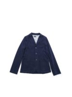 Giacca in pique di cotone blu