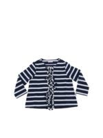 Giacca a righe con dettaglio frange