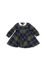 Abito tartan verde e blu