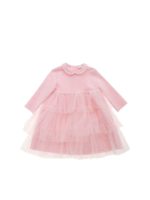 Abito rosa con tulle