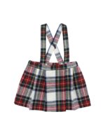 Salopette con motivo tartan