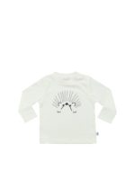T-shirt bianca con stampa riccio