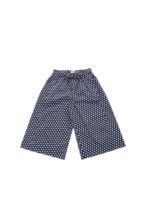 Pantalone palazzo blu a pois