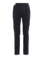 Pantaloni a quadri jacquard in cotone