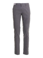 Pantaloni chino in jacquard di cotone