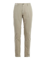 Pantaloni chino in cotone elasticizzato