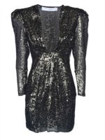 Abito corto Rubinea nero e dorato