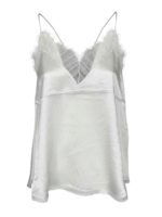 Top in seta color ecru