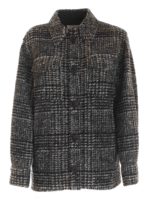 Giacca Manteau Gastoni nera e grigia