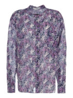 Camicia in cotone con stampa fiori