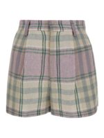Bermuda in lino tartan Ilabot