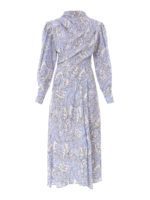 Abito Paisley con drappeggio