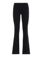 Jeans Sallie neri a vita media e zampetta