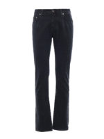 Pantaloni neri in cotone slavato