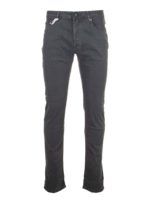 Pantalone grigio con logo verde