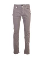 Pantalone grigio con logo grigio