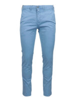 Pantaloni Lion in cotone stretch azzurri