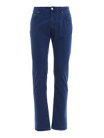 Pantaloni Style 688 in cotone stretch blu