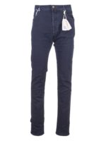 Jeans blu con logo blu