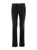 Jeans in denim nero slavato