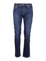 Jeans in denim di misto cotone stretch