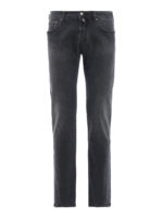 Jeans style 688 grigi con dettagli verdi