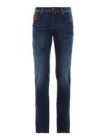 Jeans style 688 con dettagli scozzesi