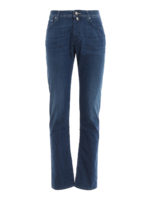Jeans Style 688 in denim di cotone e viscosa