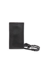 Porta smartphone in pelle nera