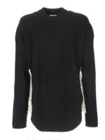 Maglione nero con zip