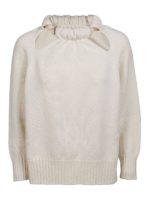 Pull con cut-out e perle