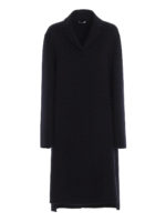 Cappotto Guatemala in panno di cashmere blu