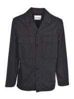 Camicia nera con maxi tasche