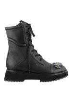 Tronchetti Hadley Flat in pelle martellata