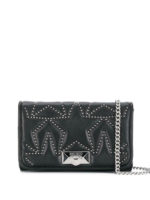 Clutch Helia matelasse con borchiette