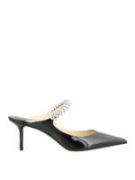 Slingback Bing nera in vernice