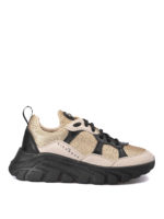 Sneaker con tomaia in glitter