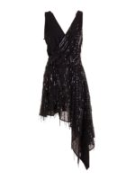Abito asimmetrico con paillettes