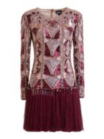 Abito con paillettes e frange