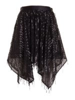 Gonna asimmetrica con paillettes