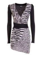 Abito animalier in jersey