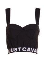 Top bustier con logo