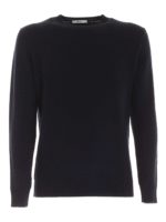 Pullover in lana merino blu