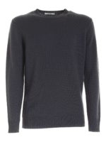 Pullover in lana merino grigio scuro